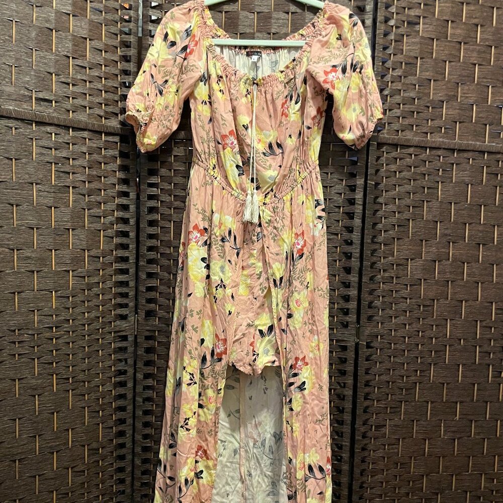 Flower Print Fire Los Angeles Dress with Shorts
